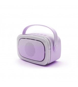 Set Karaoke Lalarma, cu 2 Microafone + boxa cu Bluetooth si lumini, Mov - Top cadouri copii