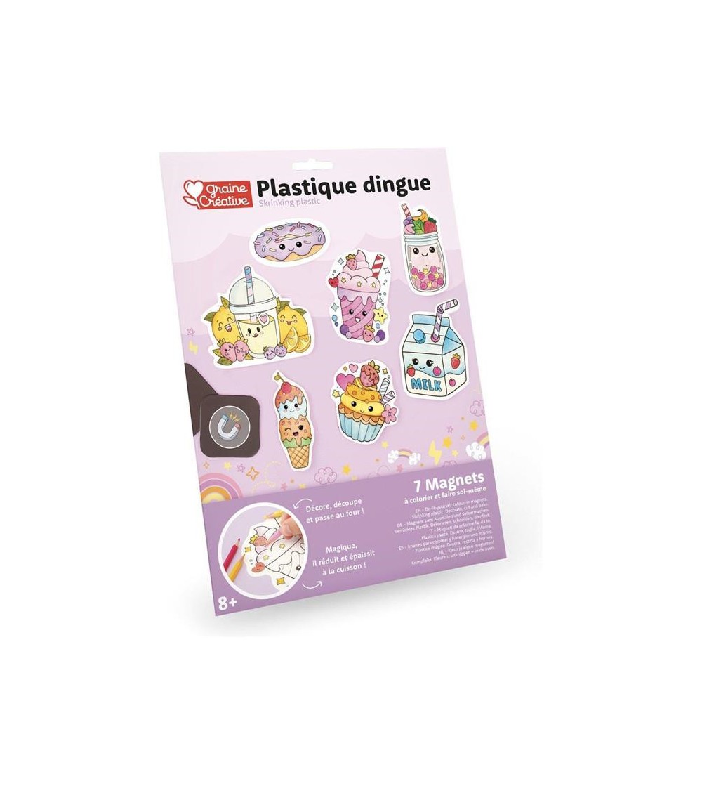 Kit magneți folii termocontractabile (Shrink plastic), Graine Creative - Shrink plastic - folii termocontractibile Kit magneți folii termocontractabile (Shrink plastic), Graine Creative - Shrink plastic - folii termocontractibile