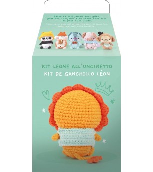Kit Amigurumi pentru crosetat, Leu 10 cm, Graine Creative - Seturi de cusut pentru copii Kit Amigurumi pentru crosetat, Leu 10 cm, Graine Creative - Seturi de cusut pentru copii