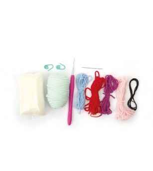 Kit Amigurumi pentru crosetat, Leu 10 cm, Graine Creative - Seturi de cusut pentru copii Kit Amigurumi pentru crosetat, Leu 10 cm, Graine Creative - Seturi de cusut pentru copii