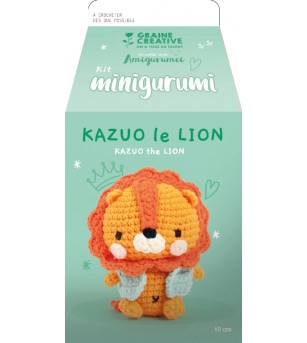 Kit Amigurumi pentru crosetat, Leu 10 cm, Graine Creative - Seturi de cusut pentru copii Kit Amigurumi pentru crosetat, Leu 10 cm, Graine Creative - Seturi de cusut pentru copii