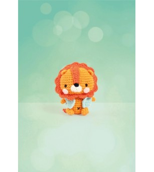 Kit Amigurumi pentru crosetat, Leu 10 cm, Graine Creative - Seturi de cusut pentru copii Kit Amigurumi pentru crosetat, Leu 10 cm, Graine Creative - Seturi de cusut pentru copii