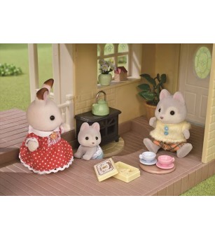 Sylvanian Families 5671 - Casuța Bluebell Cottage și figurină iepuraș - Figurine