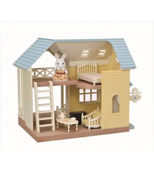 Sylvanian Families 5671 - Casuța Bluebell Cottage și figurină iepuraș - Figurine