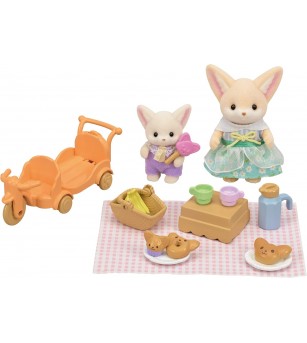 Figurine Sylvanian Families 5698 - picnic în familie cu frații Fennec - Figurine Figurine Sylvanian Families 5698 - picnic în familie cu frații Fennec - Figurine