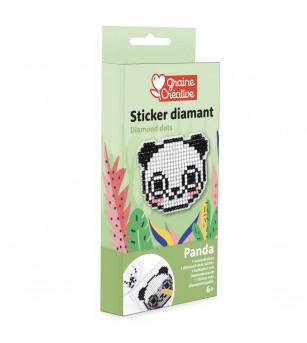 Kit mozaic cu diamante, Panda, Graine Creative - Mozaic copii