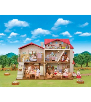 Sylvanian Families 5727 - Căsuța cu acoperiș roșu și cameră secretă în pod - Figurine Sylvanian Families 5727 - Căsuța cu acoperiș roșu și cameră secretă în pod - Figurine