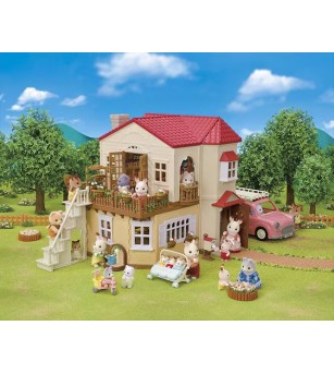 Sylvanian Families 5727 - Căsuța cu acoperiș roșu și cameră secretă în pod - Figurine Sylvanian Families 5727 - Căsuța cu acoperiș roșu și cameră secretă în pod - Figurine