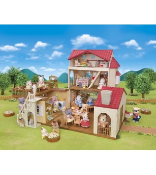 Sylvanian Families 5727 - Căsuța cu acoperiș roșu și cameră secretă în pod - Figurine Sylvanian Families 5727 - Căsuța cu acoperiș roșu și cameră secretă în pod - Figurine