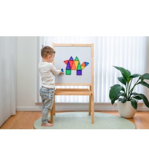 Set Connetix 24 piese magnetice de construcție, Rainbow Mini Pack - Jucarii magnetice