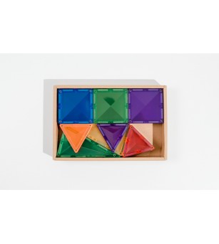 Set Connetix 24 piese magnetice de construcție, Rainbow Mini Pack - Jucarii magnetice