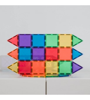 Set Connetix 24 piese magnetice de construcție, Rainbow Mini Pack - Jucarii magnetice