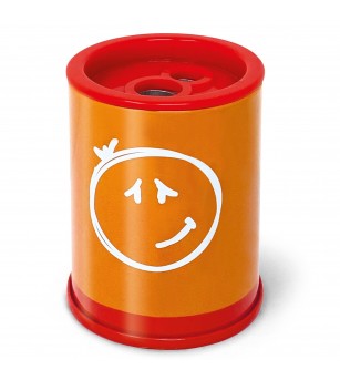 Ascutitoare de creion cu 2 gauri si container Neon, 6 modele (24 buc/display) - Rechizite