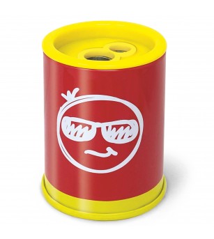 Ascutitoare de creion cu 2 gauri si container Neon, 6 modele (24 buc/display) - Rechizite