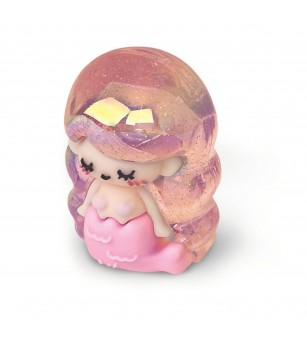Ascutitoare de creion cu o gaura, figurina Sirena, 2 culori (24 buc/display) - Rechizite