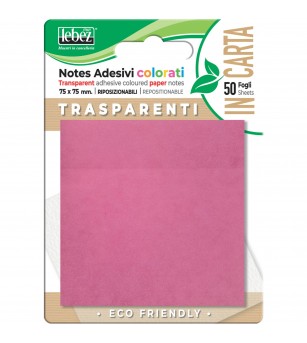 Bloc notes adeziv din hartie transparenta (72 blistere/display) - Rechizite