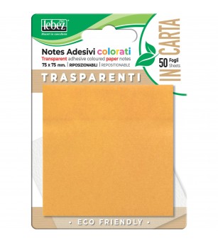 Bloc notes adeziv din hartie transparenta (72 blistere/display) - Rechizite