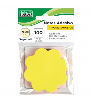 Bloc notes adeziv diverse forme si culori (42 blistere/display) - Rechizite