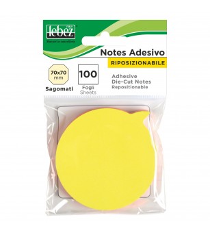 Bloc notes adeziv diverse forme si culori (42 blistere/display) - Rechizite