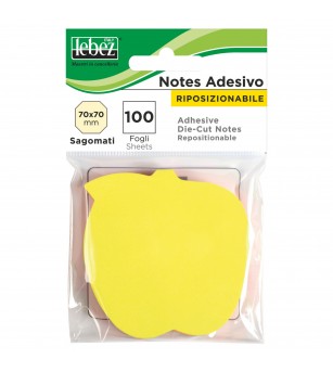 Bloc notes adeziv diverse forme si culori (42 blistere/display) - Rechizite