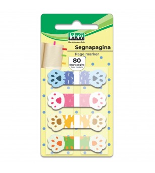 Bloc notes adeziv index, Fantasie Animale, din plastic (60 blister/display) - Rechizite