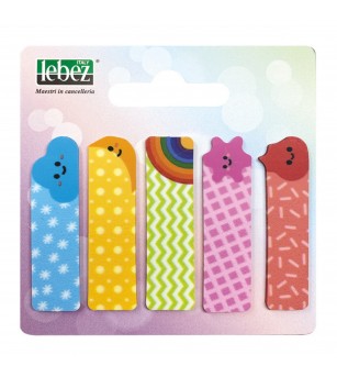 Bloc notes adeziv index, Fantasie, din plastic - Rechizite