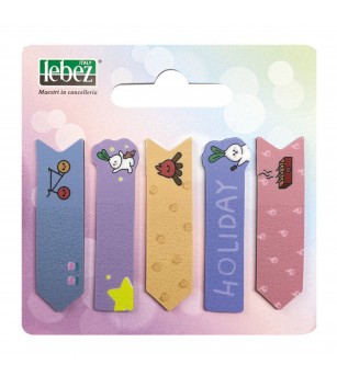 Bloc notes adeziv index, Fantasie, din plastic - Rechizite