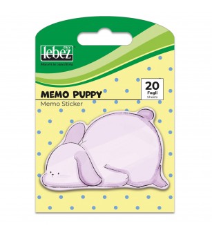 Bloc notes adeziv, Memo Puppy, 6 modele (96 blistere/display) - Rechizite