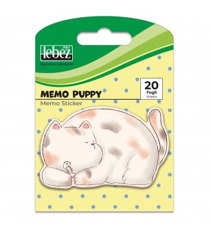 Bloc notes adeziv, Memo Puppy, 6 modele (96 blistere/display) - Rechizite