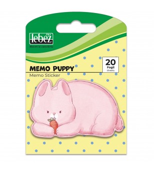 Bloc notes adeziv, Memo Puppy, 6 modele (96 blistere/display) - Rechizite