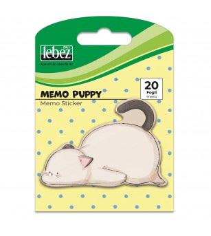 Bloc notes adeziv, Memo Puppy, 6 modele (96 blistere/display) - Rechizite