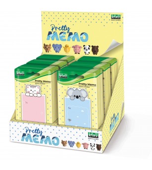 Bloc notes adeziv, Pretty Memo, 6 modele (96 blistere/display) - Rechizitie
