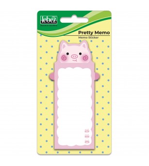 Bloc notes adeziv, Pretty Memo, 6 modele (96 blistere/display) - Rechizite