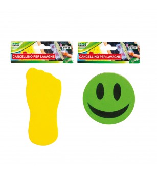 Burete pentru whiteboard, Smile/Foot, 4 culori - Rechizite