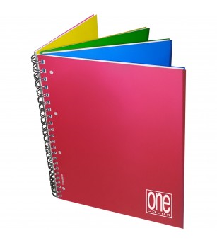 Caiet A4+ cu spirala - One Color 4x4, 80 g/m2, 120+4 pag., coperta PP (Dictando) - Rechizite