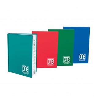 Caiet A5 cu index, coperta tare - One Color, 70 g/m2, pag. 48, 16.2X21 cm (Dictando) - Rechizite