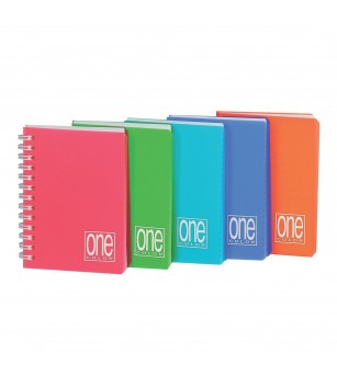 Caiet A6 cu spirala - One Color, 80 g/m2, 80 pag., 12X17 cm, coperta PP (Dictando) - Rechizite