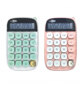 Calculator de birou, 10 Cifre, 9 x 14.5 cm, 2 culori (blister) - Rechizite