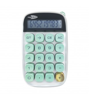 Calculator de birou, 10 Cifre, 9 x 14.5 cm, 2 culori (blister) - Rechizite