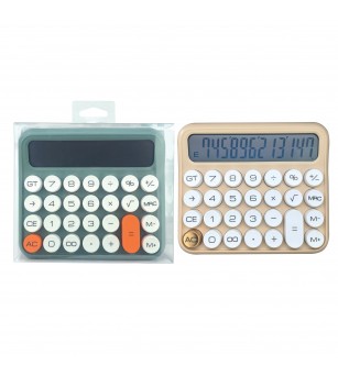Calculator de birou, 12 Cifre, 15 x 13 cm, 2 culori (blister) - Rechizite