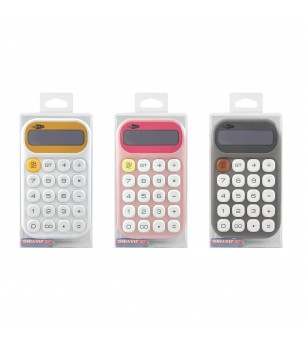 Calculator de birou, 12 Cifre, 9.3 x 16 cm, 3 culori disponibile (blister) - Rechizite