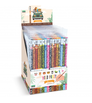 Creion grafic cu cu pattern animale HB, set 8 creioane - Rechizite Creion grafic cu cu pattern animale HB, set 8 creioane - Rechizite