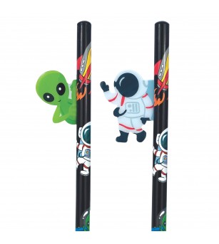 Creion grafic cu Spatiu, 4 modele - Rechizite