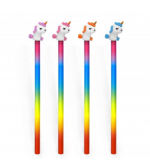 Creion grafic Unicorn cu radiera, 4 modele - Rechizite