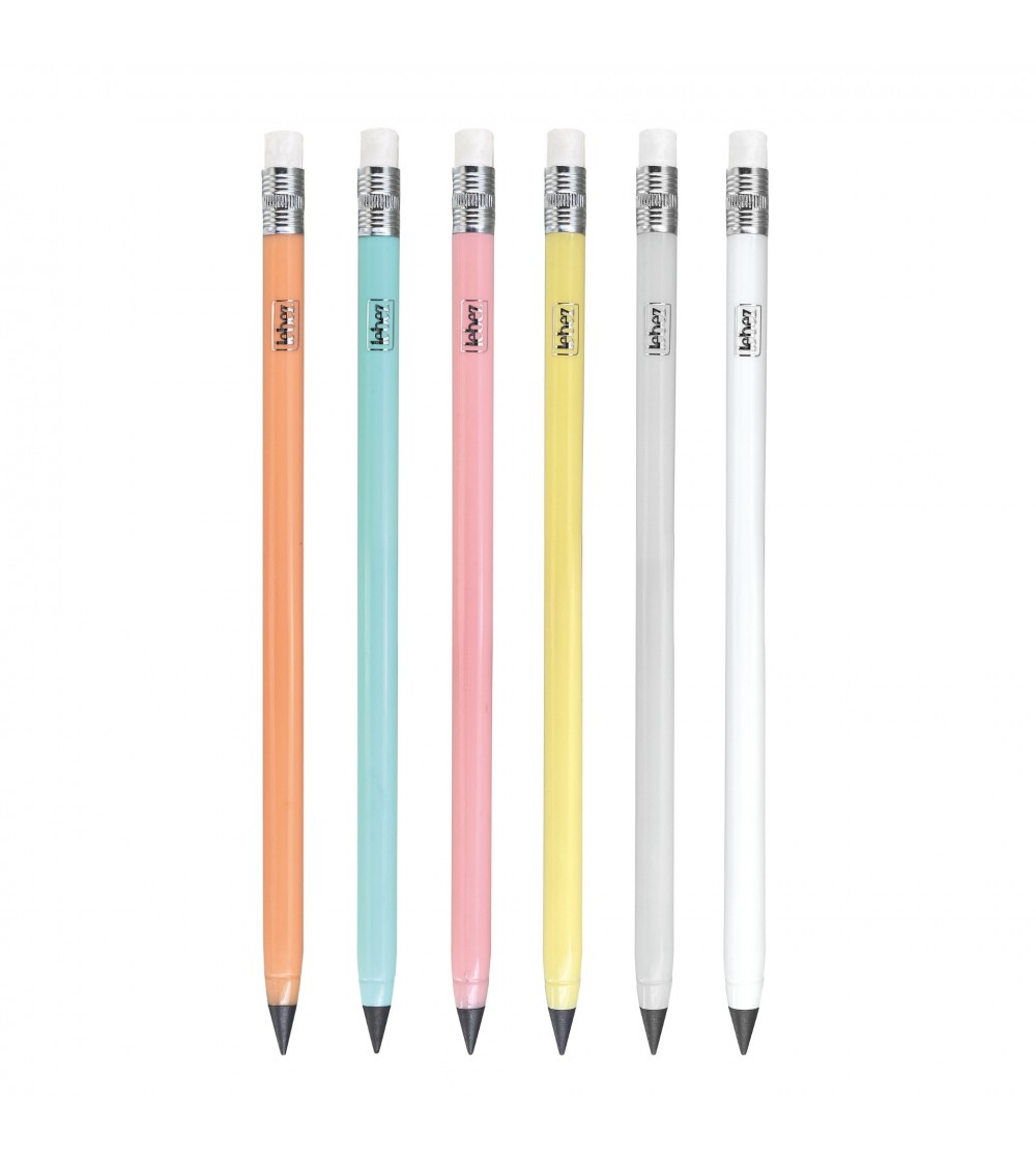 Creion Infinity - Pastel cu radiera, 6 culori - Rechizite