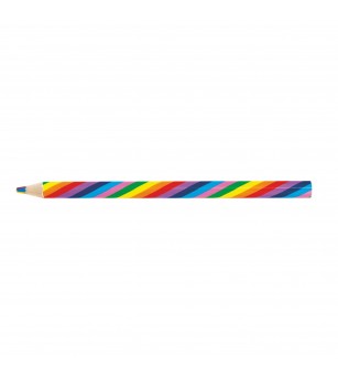 Creion jumbo Curcubeu cu mina multicolora (32buc/display) - Rechizite