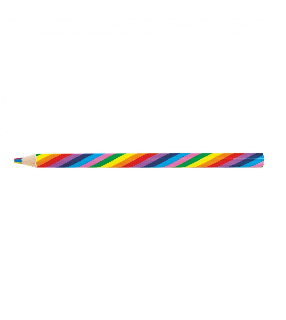 Creion jumbo Curcubeu cu mina multicolora - Rechizite