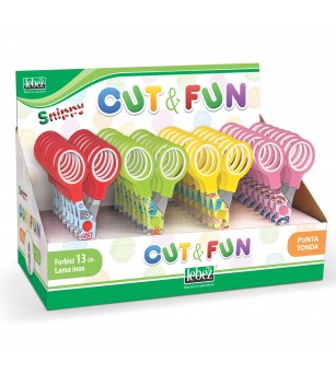 Foarfeca Cut & Fun, 13 cm si desene fantasy pe lama (32 buc/display) - Rechizite