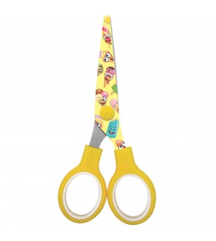 Foarfeca Cut & Fun, 13 cm si desene fantasy pe lama (blister) - Rechizite