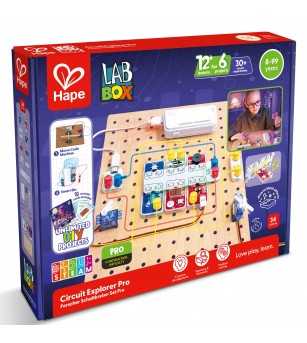 Jucarie Labbox - Circuit Explorer Pro, 30+ experimente (34 piese) - Jucării